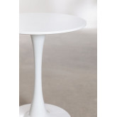 Tavolo da pranzo rotondo in MDF e metallo (Ø60 cm) Ivet Style, immagine in miniatura 3