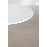 Tavolo da pranzo rotondo in MDF e metallo (Ø60 cm) Ivet Style, immagine in miniatura 4