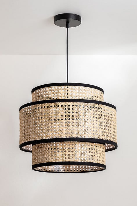 Lampada a sospensione in rattan Dankling