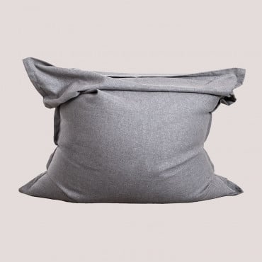 Puff 150x125 Cm In Tela Attus Style Grigio - Sklum