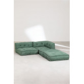 Pack divano angolare Dhel & divano centrale Dhel & cuscino doppio Dhel , immagine in miniatura 2