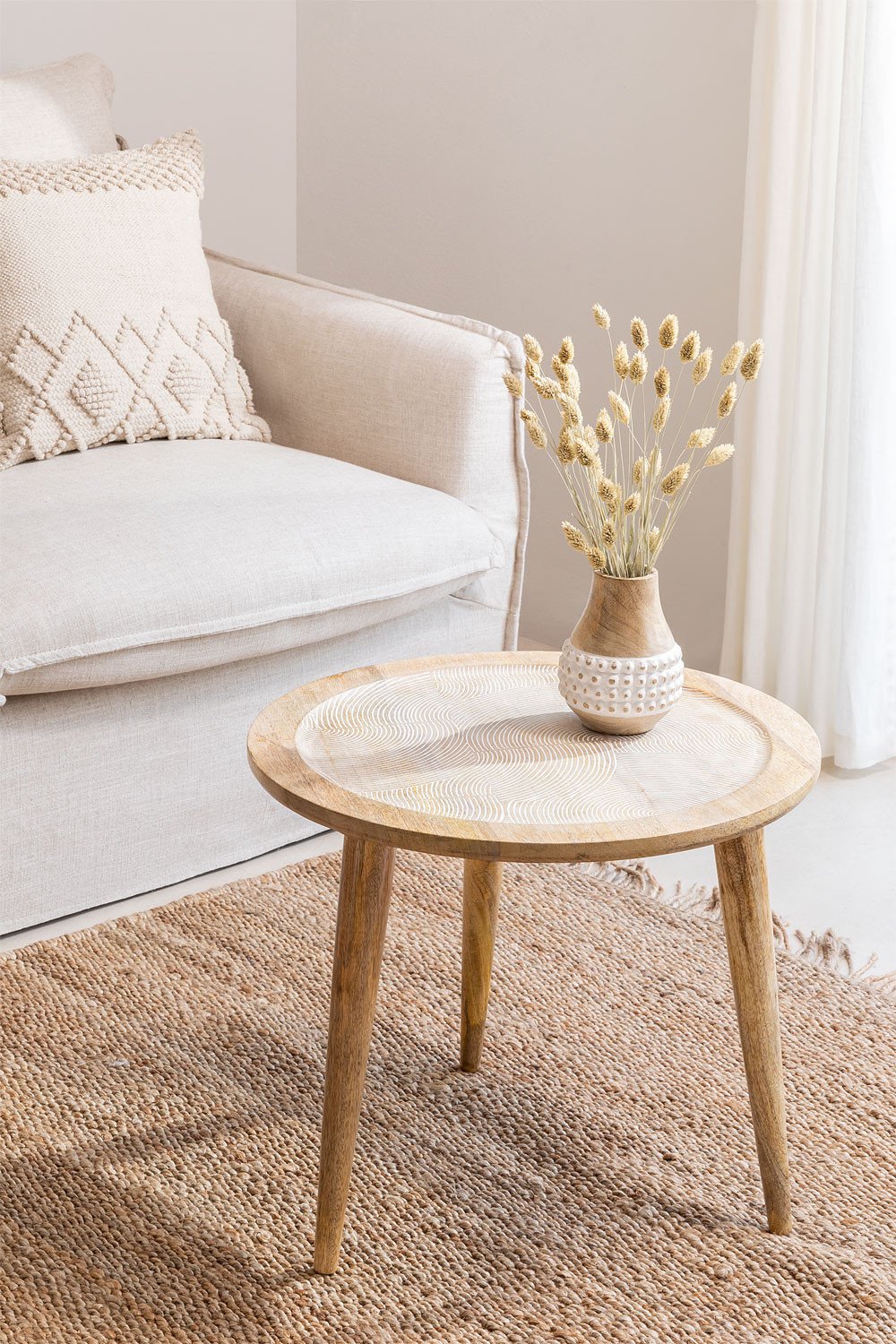Funzionale vassoio in legno per divano/tavolino per divano/vassoio
