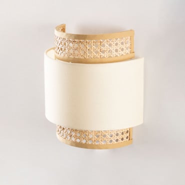 Una Lampada Da Parete Beige Lino - Sklum