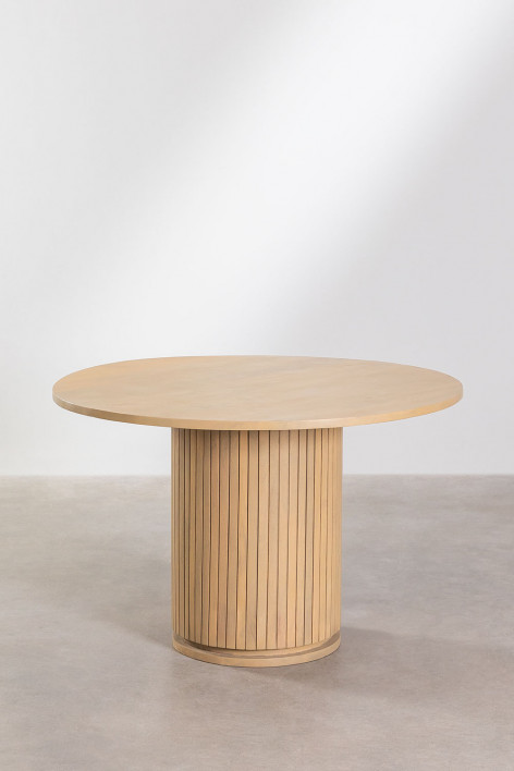 ud Pie Tabla redonda con utensilios Circa 10 x 7 12 pulgadas de