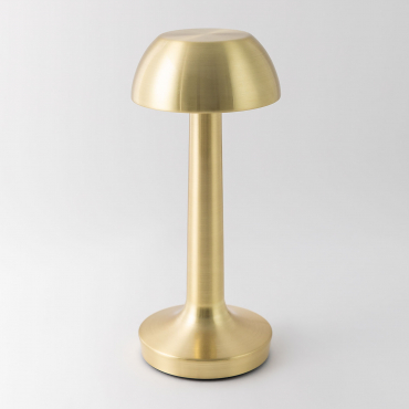 Lampada Da Tavolo Led Wireless In Ferro Asuan Dorato - Sklum