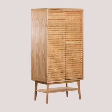 Armadio In Legno Deleyna Marrone Legno Naturale - Sklum