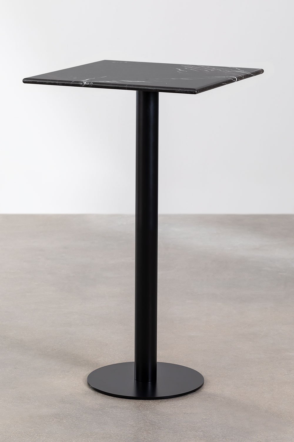Tavolo alto da bar rotondo in marmo (Ø60 cm) Rocher - SKLUM