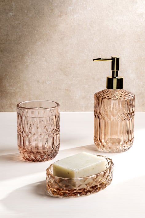 Set da bagno in vetro Ovie