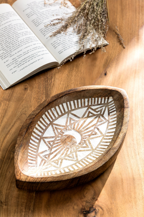 The Great Indian Bazaar Zuccheriera in legno con coperchio a