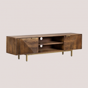 Mobile Tv Baty In Legno Di Mango ↔︎ 180 Cm - Sklum