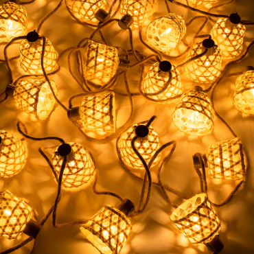 Ghirlanda Da Giardino Con Luci Led (15,70 M) Ducrot Natural - Sklum