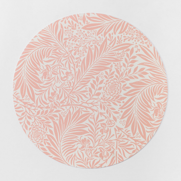 Tovaglietta Rotonda In Vinile Jared Rosa Dahlia - Sklum