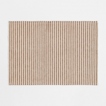 Tovaglia Individuale In Cotone Gardely Nudo Marrone - Sklum
