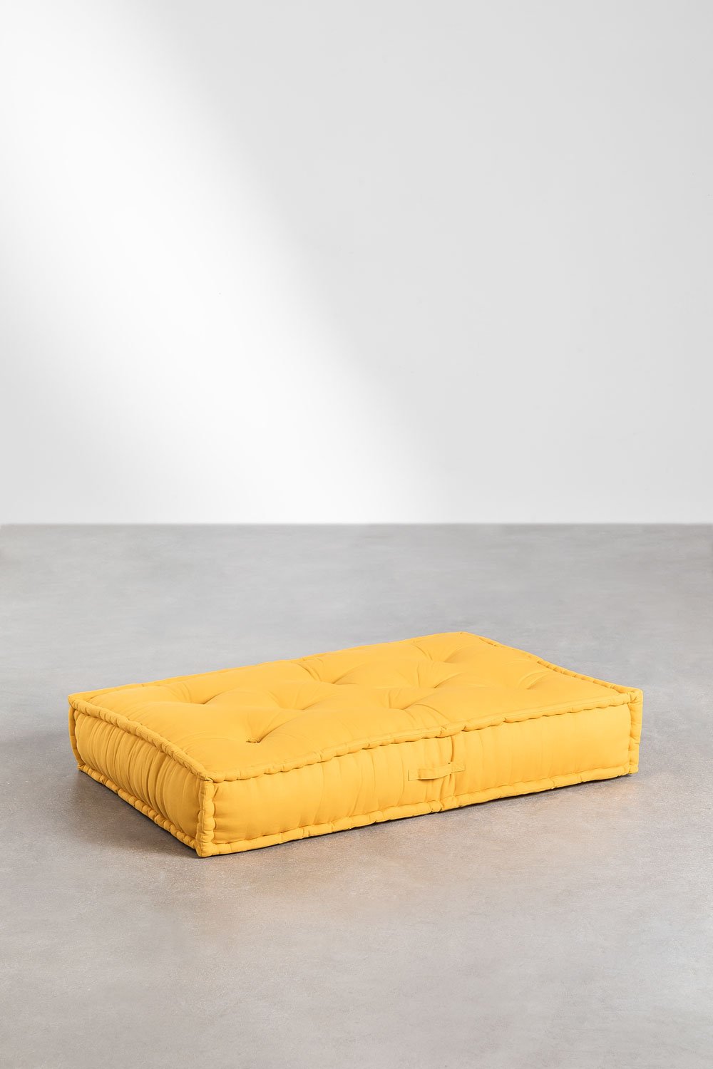 Allora Memory Foam Velvet Futon Couch in Mustard Yellow