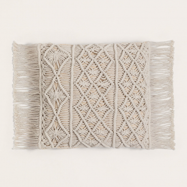 Cuscino Quadrato In Macramè (45x45 Cm) Narses B - Sklum
