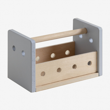 Cassetta Degli Attrezzi In Legno Donnie Kids Marrone Legno Naturale - Sklum
