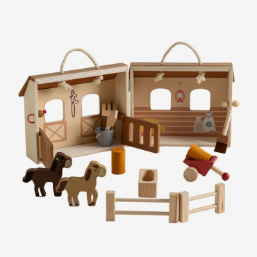 Valigetta Stabile In Legno Pegasy Kids Marrone Legno Naturale - Sklum