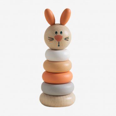Anelli Di Legno Impilabili Bungo Kids Multicolore Classic - Sklum