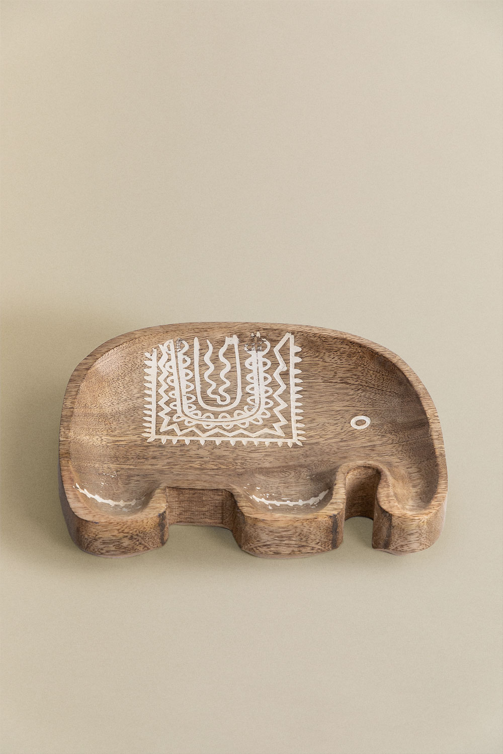 relaxdays Supporto per ciotola in legno di mango