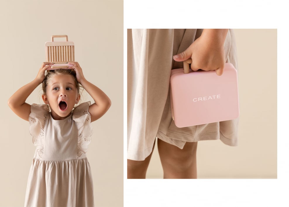 Stone Grill Create Kids sandwich maker in legno