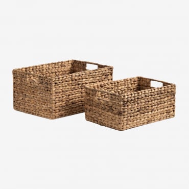 Set Di 2 Cesti Portaoggetti Borba Natural - Sklum