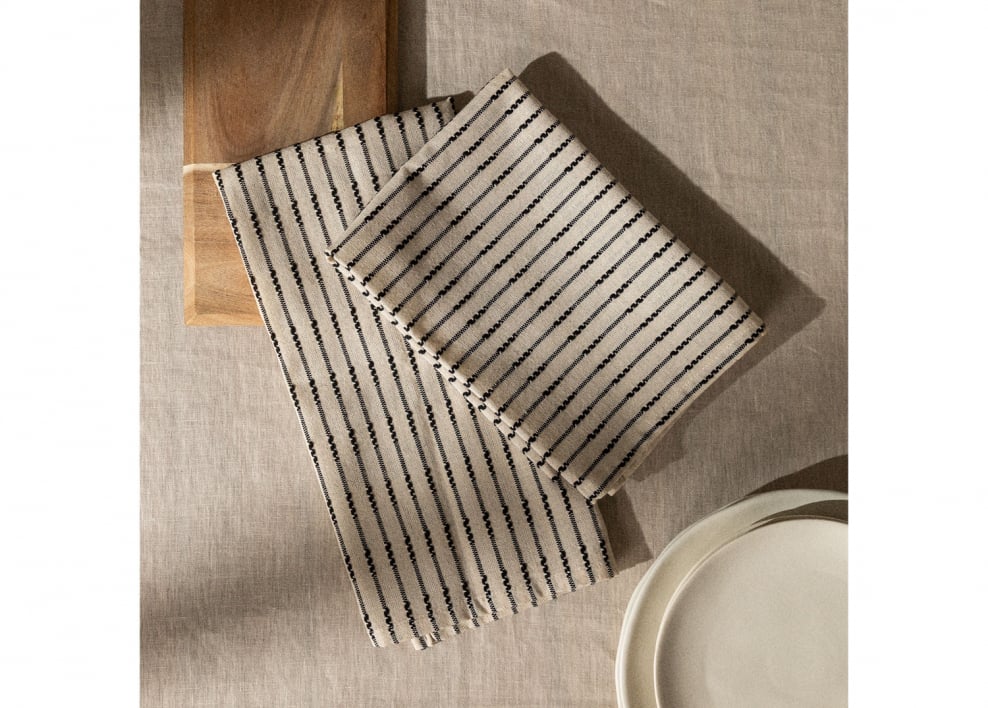 Set di 2 strofinacci da cucina in cotone Oziel