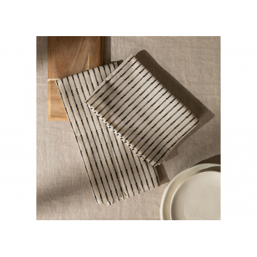 Set di 2 strofinacci in cotone 50x75 giallo / kaki