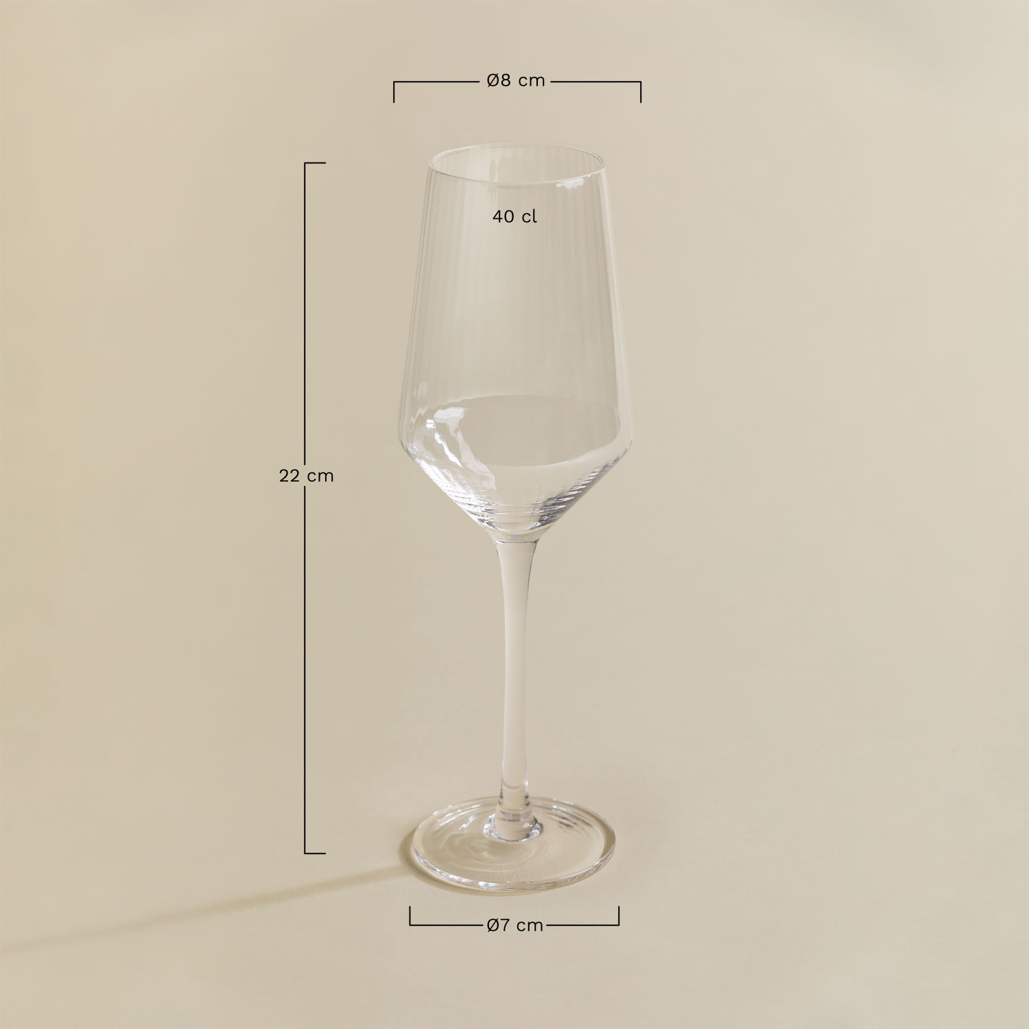 Confezione da 4 Calici da Vino in vetro 40cl Katlin - SKLUM