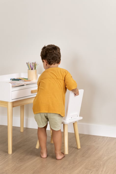 Sedia in MDF e legno di pino Tom Kids