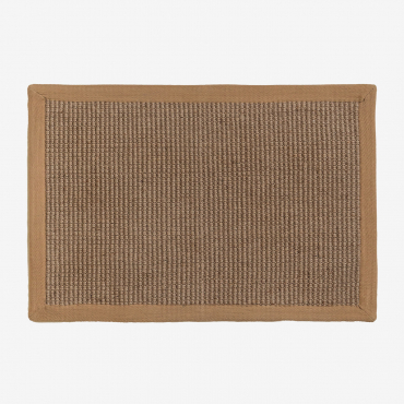Zerbino In Juta 60x40 Cm Gimendy Latte Marrone - Sklum