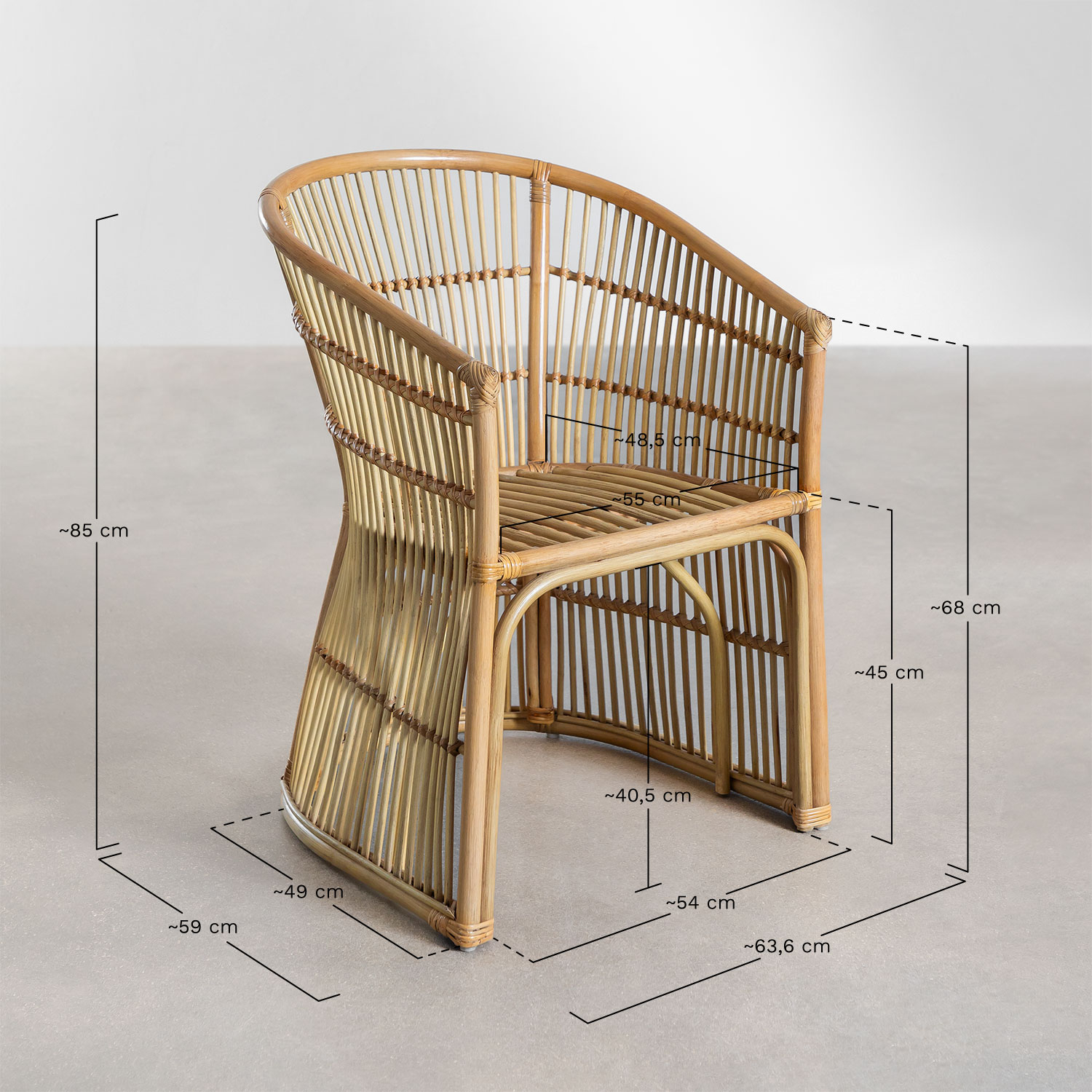 Sedia da giardino in rattan Izabal Style - SKLUM