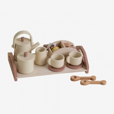 Set Da Tè In Legno Drusilla Kids Colori Naturali - Sklum