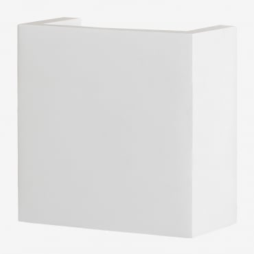 Lampada Da Parete A Led In Gesso Gadea Bianco - Sklum