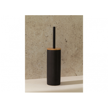 Scopino WC In Bambù Con 3 Testine - Set Con Secchio, Design Moderno E Igienico Per Bagno - Foto 8