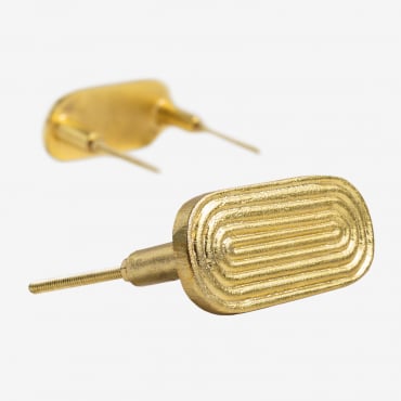 Set Di 2 Pomelli Vedia Dorato - Sklum