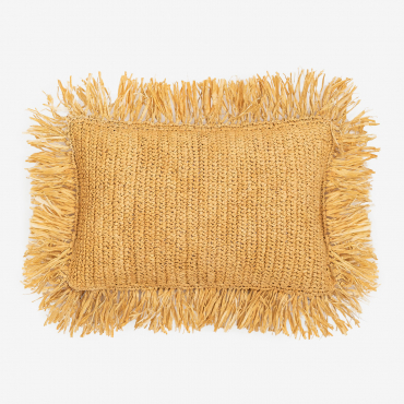 Cuscino In Rafia Intrecciata (30x50 Cm) Doncka Natural - Sklum