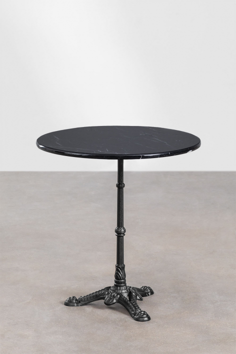 Roma marble bar table - Marmo Nero Marquina