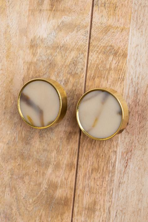 Set 2 Pomelli Bintu In Marmo - Per Mobili E Porte, Design Elegante, Misure 4.9x5.7x3.1cm - Foto 12