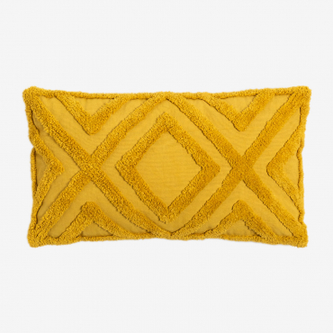 Cuscino Rettangolare In Cotone (30x50 Cm) Jerry Mostarda - Sklum