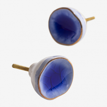 Set Di 2 Pomelli In Ceramica Ardavel Ken Blue - Sklum