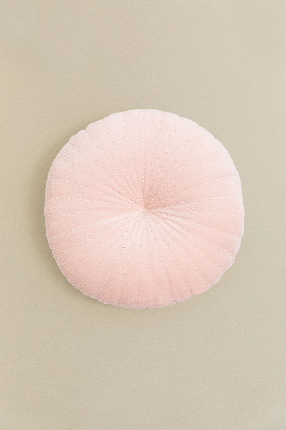 Cuscino rotondo in velluto (Ø41 cm) Rani - SKLUM
