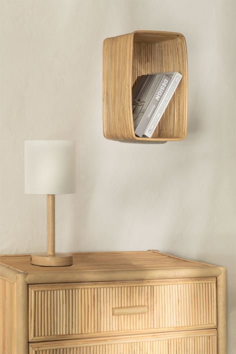 Mensola da parete ↔︎ 35 cm in rattan Feyrat