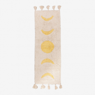 Tappetino Da Bagno In Cotone (133x41 Cm) Nocti Beige Crema - Sklum