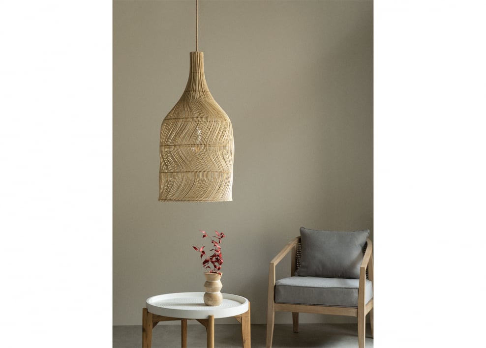 Paralume per lampada in rattan Embid