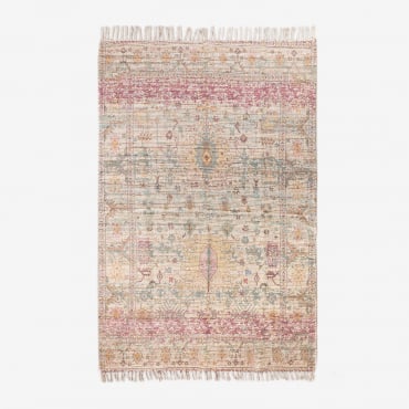 Tappeto In Iuta E Tessuto (260x170 Cm) Demir Ethnic Colors - Sklum