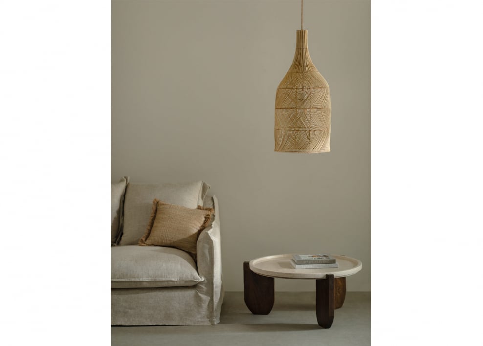 Paralume per lampada in rattan Embid