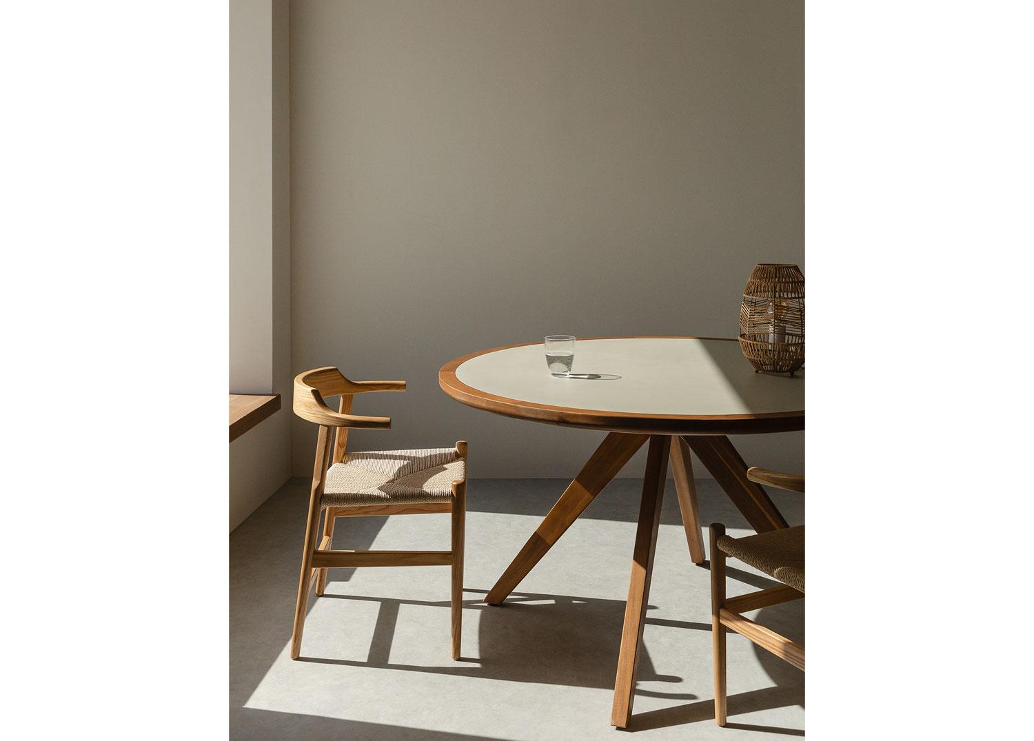 ETHNICRAFT tavolo rettangolare BOK (140 x 80 x 76 cm - Rovere