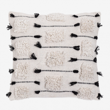 Cuscino Quadrato In Cotone (45x45 Cm) Feyre Bianco - Sklum
