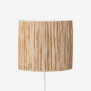 Lampada Da Parete In Rafia Duvert ↑20 Cm - Sklum