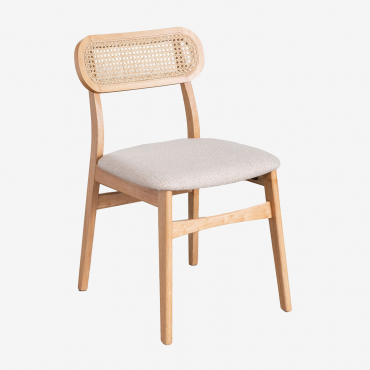 Pack Da 4 Sedie Da Pranzo In Legno Leivel Legno Naturale - Sklum